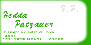 hedda patzauer business card